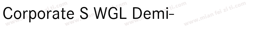 Corporate S WGL Demi字体转换